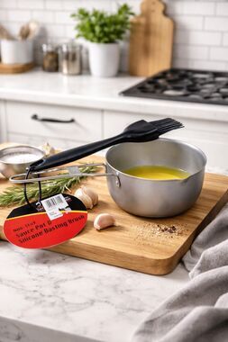 Mr. Bar-B-Q  Non-Stick Sauce Pot & Silicone Basting Brush kitchen cooking
